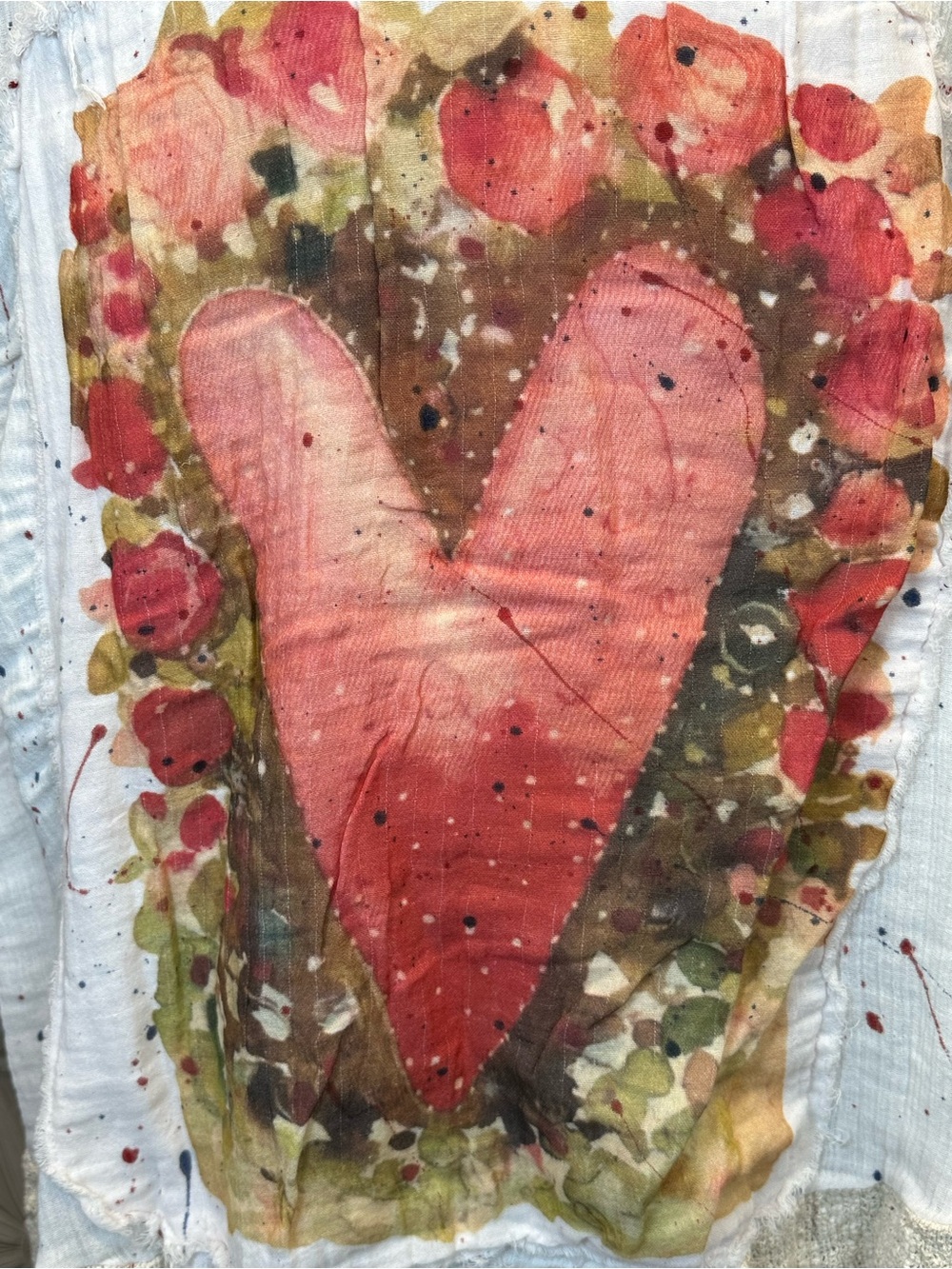 A RARE BIRD- BLESS YOUR LITTLE HEART & ROSES VEST - Picture 6 of 9